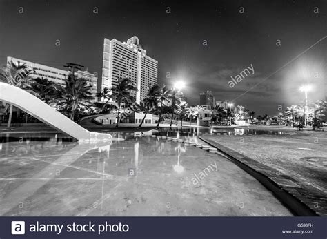 Garden Court hotel and paddling pools on Durban beachfront Stock Photo ...