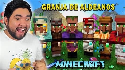 GRANJA DE ALDEANOS Y TRADEO CON ALDEANOS POR PRIMERA VEZ YouTube