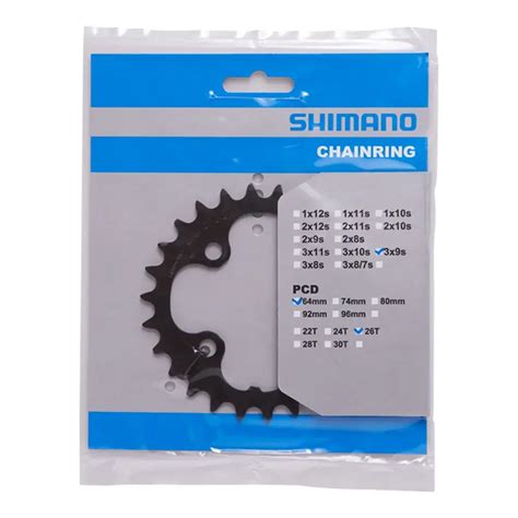 Shimano Deore Fc M Triple Kettingblad Zwart Speed