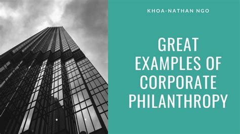 Great Examples of Corporate Philanthropy in 2022 | Philanthropy, Ngos, Corporate