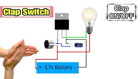 Diy Clap ON OFF Switch Using Mosfet Very Simple And Easy Circuit