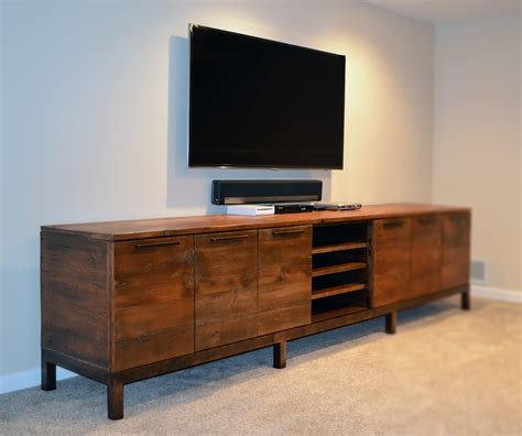 Reclaimed wood media center console - Abodeacious