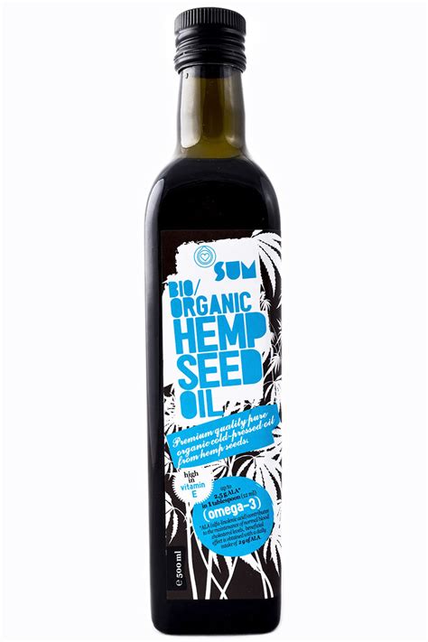 SUM Hemp Seed Oil Organic 500 ml SUM Konopný olej BIO 500ml