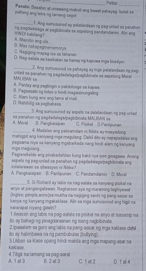 PASAGUT NMAN POPLEASE LANG PO NEED KO LANG Brainly Ph