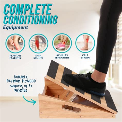 Professional Wooden Slant Board Adjustable Incline Board And Calf