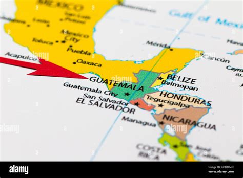 Guatemala South America Map