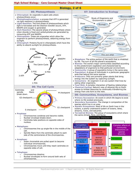 Solution Bio Cheat Sheet Master Studypool