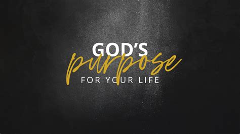 Gods Purpose For Your Life Crossline Church