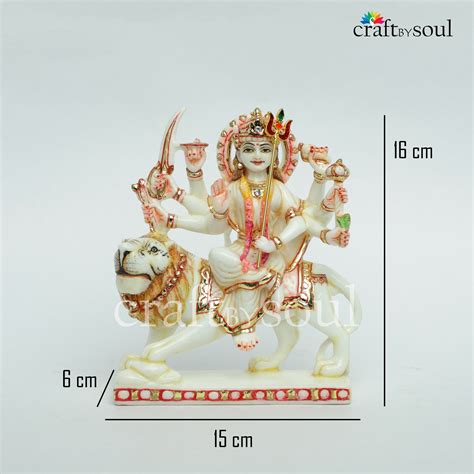 Maa Durga Statue16 Cm Resin Bengali Devi For House Goddess Etsy