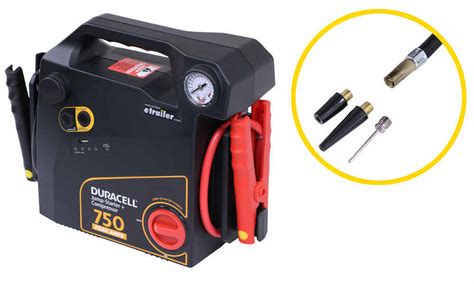 Duracell Portable Emergency Jump Starter With Tire Inflator 12v 750 Amp Duracell Jumper