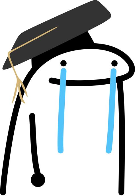 A Black And White Drawing Of A Graduation Hat