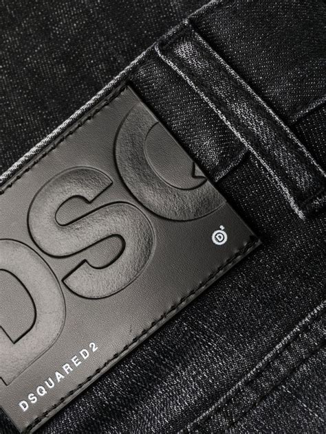 Dsquared Jeans Con Effetto Vissuto Nero Farfetch It