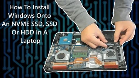 How To Install Windows Onto An Nvme Ssd Ssd Or Hdd In A Laptop Youtube