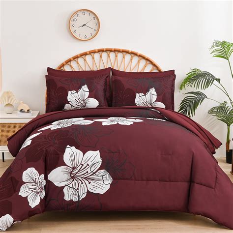 Amazon Grand Linen Piece Fine Printed Comforter Set Reversible