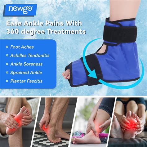 Amazon Newgo Ice Pack Ankle Foot Ice Pack Wrap For Plantar