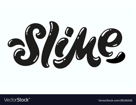 Slime Word Royalty Free Vector Image Vectorstock