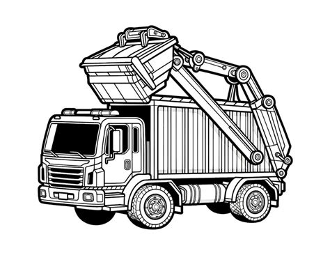 garbage truck coloring pages  kids