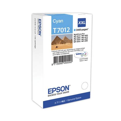 Tinteiro Original Epson T7012 Azul Limifield