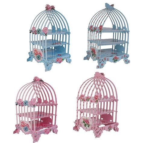 Alice in Wonderland Bird Cage Patisserie Cupcake Stand Party Pink | eBay