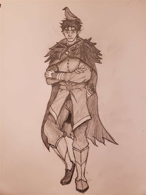 [art][oc] My Wood Elf Rogue Wizard Bally R Dnd