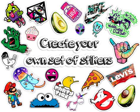 Custom Sticker Vinyl Random Stickers Pack Funny Sticker Pack Etsy