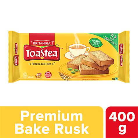 Buy Britannia Toastea Premium Bake Rusk With Wheat Online At Best