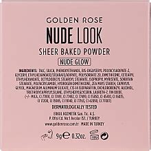 Golden Rose Nude Look Sheer Baked Powder Face Powder Makeup Uk