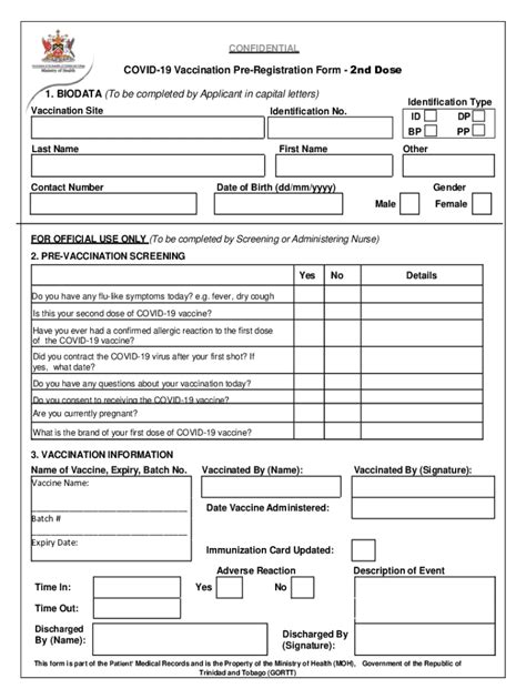 Fillable Online Sta Uwi Moh Public Pre Registration Form For Covid