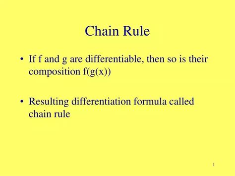 Ppt Chain Rule Powerpoint Presentation Free Download Id821097