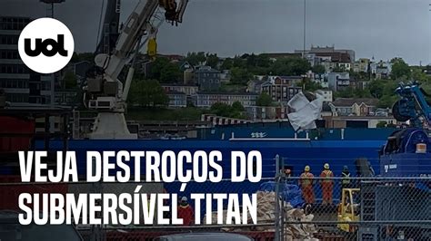 Submarino Da Oceangate Fotos E V Deo Mostram Imagens Dos Destro Os Do