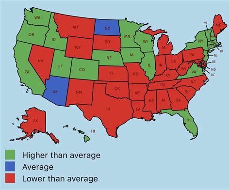 Life Expectancy Of Us States Compared To Us Life Expectancy R Maps