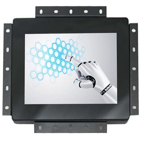 Metal Open Frame Industrial 8 Inch 1024 768 Square Screen Capacitive