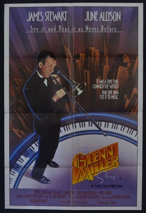 All About Movies The Glenn Miller Story Movie Poster One Sheet James