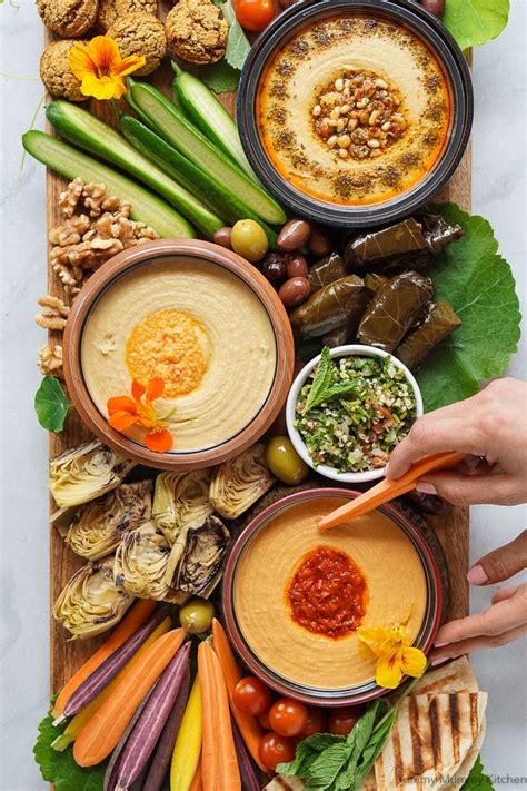 Mediterranean Hummus Mezze Platter - Yummy Mummy Kitchen