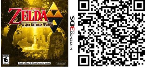 The Legends Of Zelda A Link Between Worlds Cia 3dsqrcodes