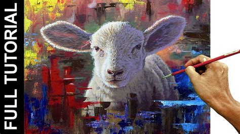 Tutorial How To Paint A Lamb In Acrylics Jmlisondra Youtube