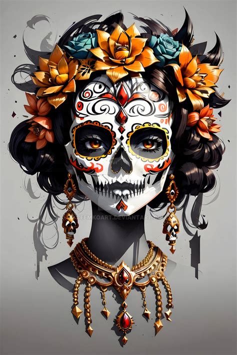 Cultural Splendor: Catrina Calavera Artwork by CeemkoArt on DeviantArt