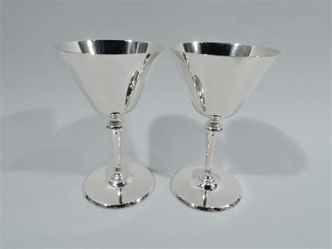 Set Of 8 Fabulous Tiffany Art Deco Sterling Silver Cocktail Cups At 1stdibs Tiffany Silver Cups