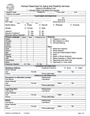 Fillable Online Aging Ks Adrc Options Counseling Form Kdads Provider