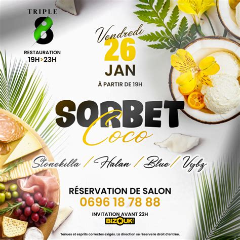 Sorbet Coco Triple Martinique R Servez Vos Meilleurs Moments En