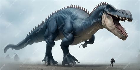 Albertosaurus Giganotosaurus Diseño Dinosaurio Cgi Tiranosaurios Foto Premium