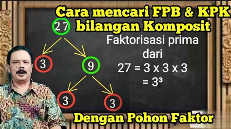 Cara Faktorisasi Prima Bilangan Cara Menentukan Kpk Fpb Kelas Youtube