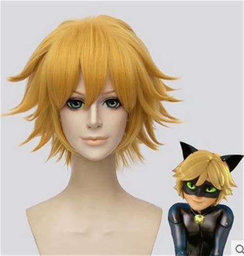 Black Cat Noir Cosplay Costume Miraculous Ladybug Wigs Adrien Black Cat ...