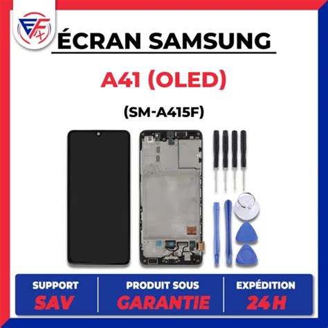 Ecran Lcd Oled Vitre Tactile Sur Chassis Pour Samsung A A F Noir