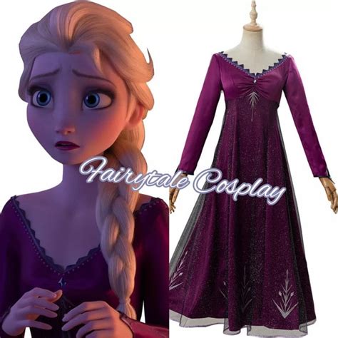 Frozen 2 Elsa Dress Adults Princess Costume Cosplay Etsy