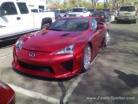 Lexus LFA spotted in Albuquerque, New Mexico on 03/29/2013