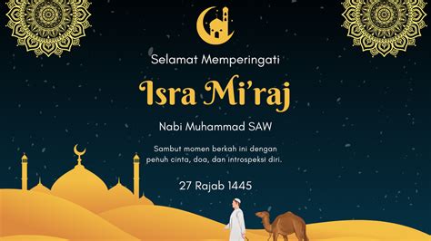 Contoh Kata Kata Isra Miraj Cocok Untuk Ucapan Desain Poster Unik