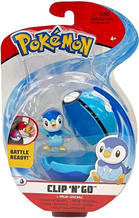 Pok Mon Clip N Go Piplup Pok Ball Includes X Cm Figure