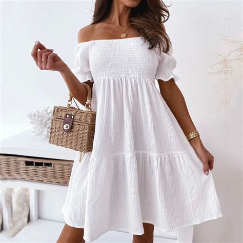 Casual White Beach Dress