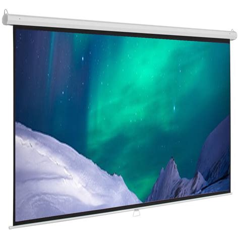 Projector Screen 120-Inch Manual 6X8 Feet 4:3MW Speed-X (Fine Quality)